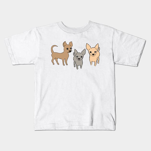 Chihuahua chihuahuas Kids T-Shirt by bettyretro